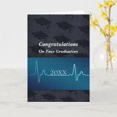 看護・医療・医師の卒業 カード (黄色い花)