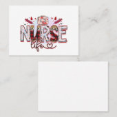 看護、医療、思いやり、患者気に様 予約カード (正面/裏面)