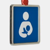 看護/母乳で育てる記号 メタルオーナメント (右)