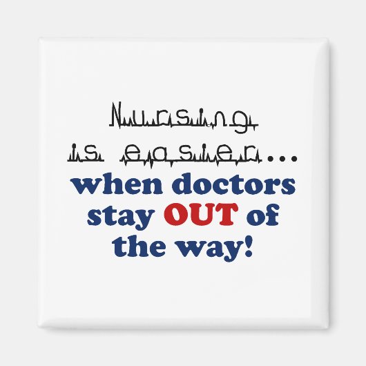 看護 – 私に仕事を任せる マグネット (正面)