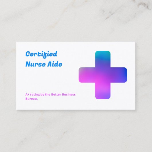 看護QR CNA 名刺 (正面)