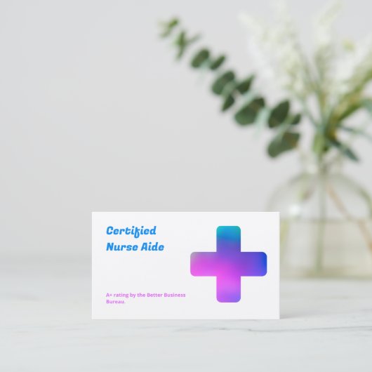 看護QR CNA 名刺 (スタンド正面)