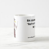 看護RN -回復および麻酔剤のマグ コーヒーマグカップ (中央)