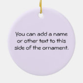 看護Tシャツとギフトが大好き セラミックオーナメント (裏面)