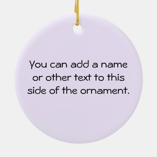 看護Tシャツとギフトが大好き セラミックオーナメント (裏面)