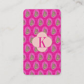 真かわいらし珠模様 名刺 (正面)