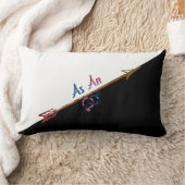 「真っすぐな」装飾用クッション ランバークッション (ブランケット)