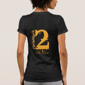 真っ暗のポロのチーム小柄いT Tシャツ (裏面)