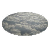 真っ白なフワフワの雲 カッティングボード (角)