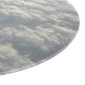 真っ白なフワフワの雲 カッティングボード (角)