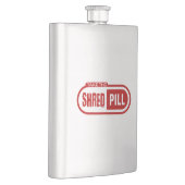 真っ白な丸薬を飲む フラスク (右)