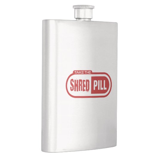 真っ白な丸薬を飲む フラスク (右)