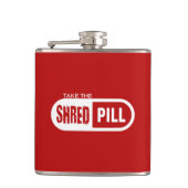 真っ白な丸薬を飲む フラスク (正面)