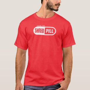 真っ白な丸薬を飲む Tシャツ