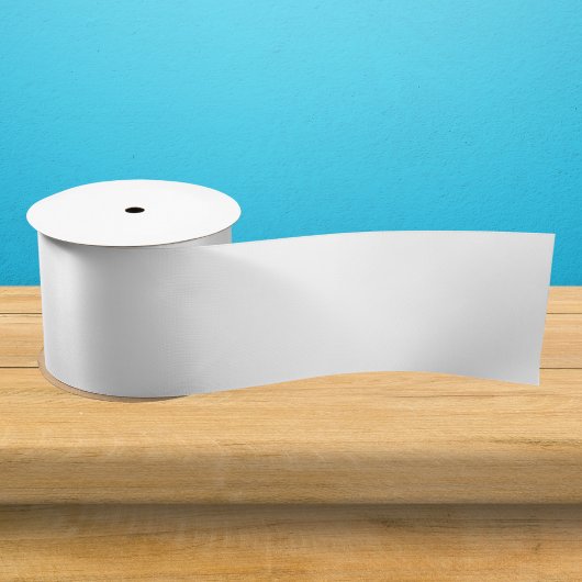 真っ白な無地 サテンリボン