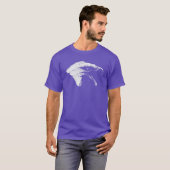 真っ白に叫ぶハゲワシ Tシャツ (正面フル)