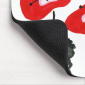 真っ盛りの赤いポピーモダンズユニーク。 マウスパッド (コーナー)