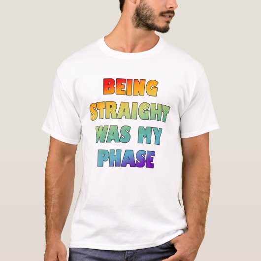 真っ直ぐなのが私の考えだった Tシャツ (正面)