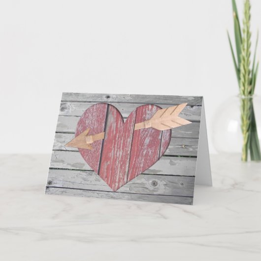 真っ直ぐに私の心へ グリーティングカード サンキューカード (正面)