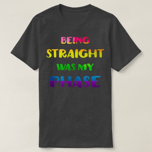 真っ直ぐに私のLGBTのプライド Tシャツ (デザイン正面)