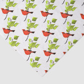 真っ赤なカーディナル鳥 薄葉紙 (詳細)