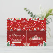 真っ赤なクリスマス!ホ!ホ!ホ! ランドスケープ 招待状 (スタンド正面)