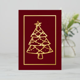 真っ赤なクリスマス！Xmasホリデー あなたの言葉 箔シーズンカード