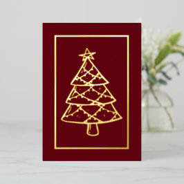 真っ赤なクリスマス！Xmasホリデー あなたの言葉 箔シーズンカード