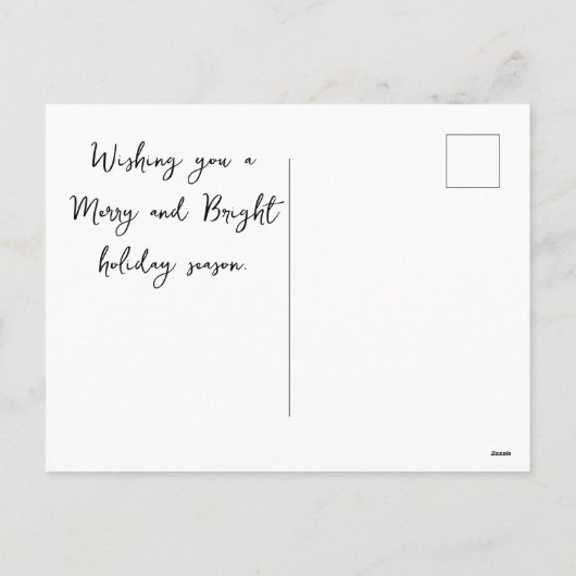 真っ赤なケイジャンホリデー・クリスマス シーズンポストカード (裏面)