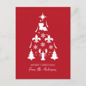 真っ赤なケイジャンホリデー・クリスマス シーズンポストカード (正面)