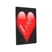 真っ赤なハートが印象的なパリジェンヌの愛のウェディング メタルプリント (3/4)