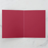 真っ赤なバラの花 赤いバラのグリーティング カード (内部)