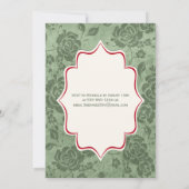 真っ赤なバラの25周年記念結婚式招待状 招待状 (裏面)