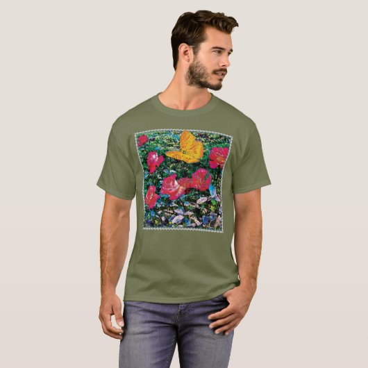 真っ赤なバラ 真っ赤なバラ Tシャツ (正面フル)