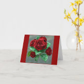 真っ赤なバラ…見つけた画像 カード (黄色い花)