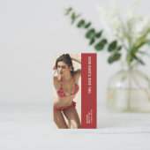 真っ赤なビキニのバリスタがダブルコーヒーをくれた ロイヤリティカード (スタンド正面)