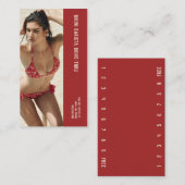 真っ赤なビキニのバリスタがダブルコーヒーをくれた ロイヤリティカード (正面/裏面)