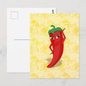 真っ赤なホットペッパーディーバのフィエスタ ブライダルシャワー ポストカード (正面/裏面)