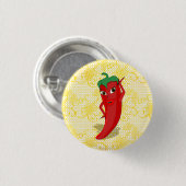真っ赤なホットペッパーディーバのフィエスタ ブライダルシャワー 缶バッジ (正面&裏面)
