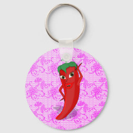 真っ赤なホットペッパー・ディーバのフィエスタ・ブライダルシャワー キーホルダー