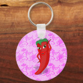 真っ赤なホットペッパー・ディーバのフィエスタ・ブライダルシャワー キーホルダー (裏面)