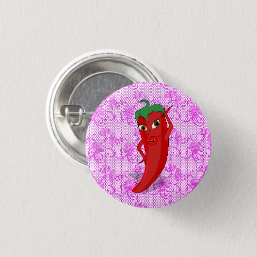 真っ赤なホットペッパー・ディーバのブライズシャワーパーティー 缶バッジ (正面&裏面)