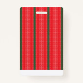 真っ赤なリンゴが白い表面に浮いている。 バッジ (裏面)