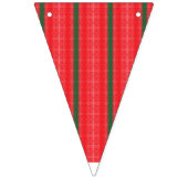 真っ赤なリンゴが白い表面に浮いている。 バンティングフラッグ (第3の旗)