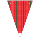 真っ赤なリンゴが白い表面に浮いている。 バンティングフラッグ (第2の旗)