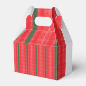 真っ赤なリンゴが白い表面に浮いている。 フェイバーボックス (正面サイド)