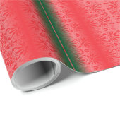 真っ赤なリンゴが白い表面に浮いている。 ラッピングペーパー (ロールコーナー)