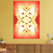 真っ赤な唇 キャンバスプリント (インサイチュ (リビング))