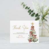 真っ赤な季節 結婚する季節 ウインターベディング サンキューカード (スタンド正面)