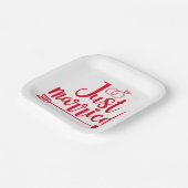 真っ赤な新婚 ペーパープレート (傾斜あり)